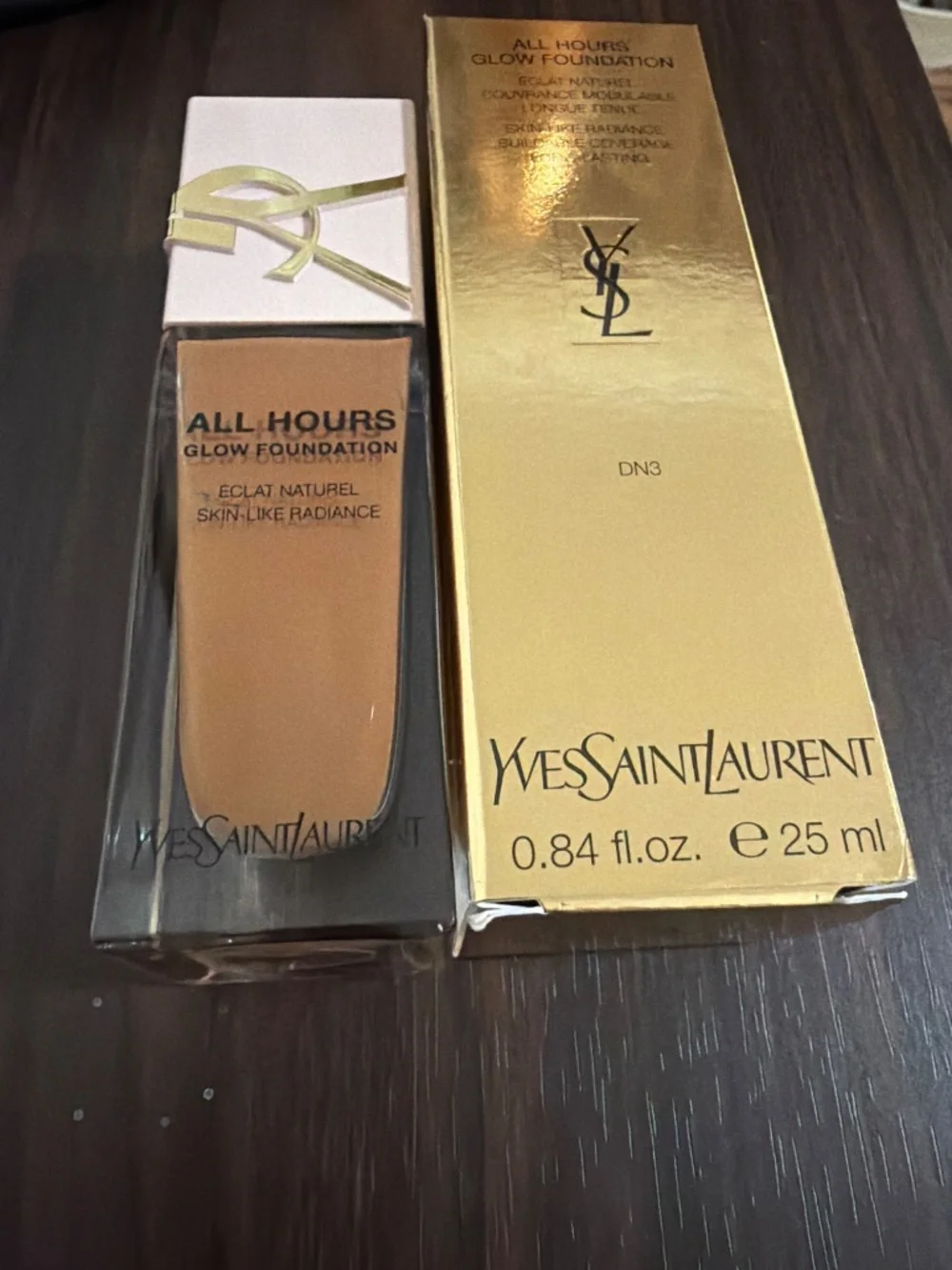 YSL All Hours Glow Foundation shade DN3